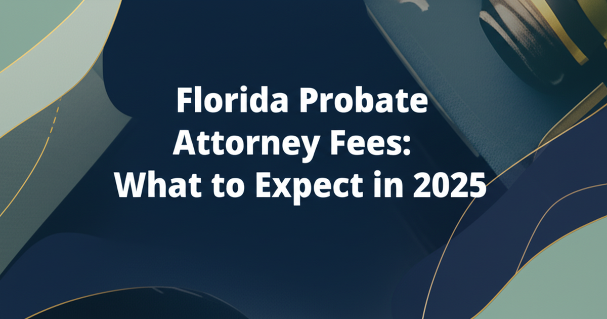 Florida Probate Attorney Fees: The Complete 2025 Guide to Costs | Settled