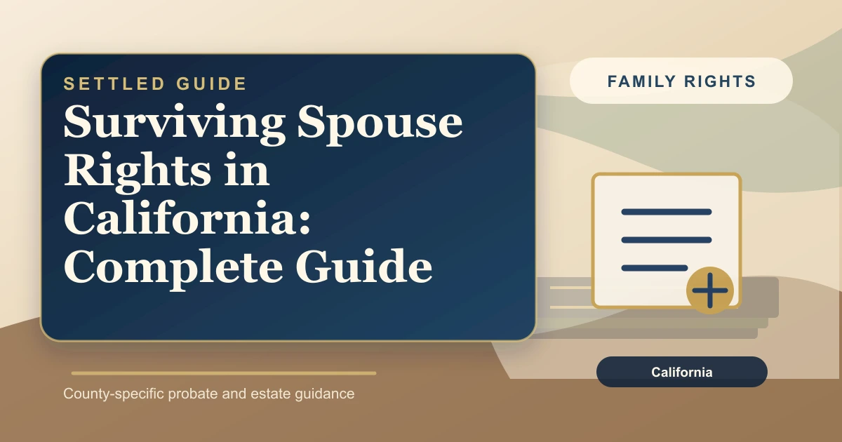 Surviving Spouse Rights in California: Complete Guide