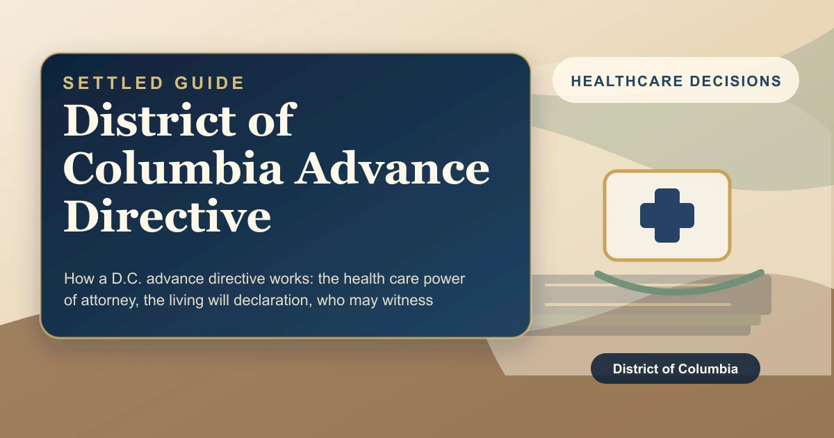 District of Columbia Advance Directive