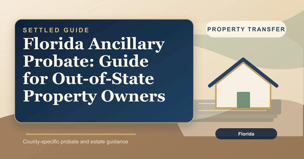 Florida Ancillary Probate: Guide for Out-of-State Property Owners