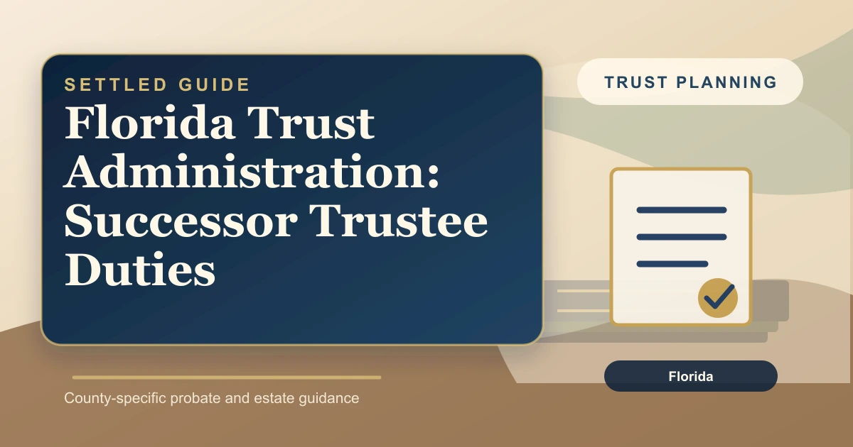 Florida Trust Administration: Successor Trustee Duties