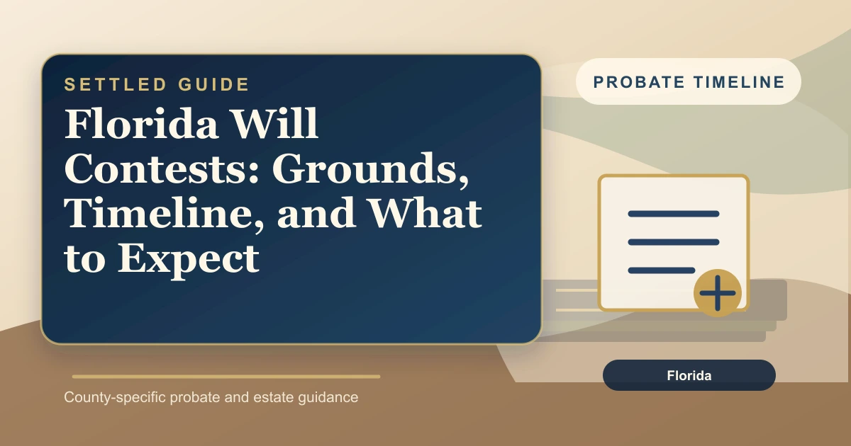 Florida Will Contests: Grounds, Timeline, and What to Expect