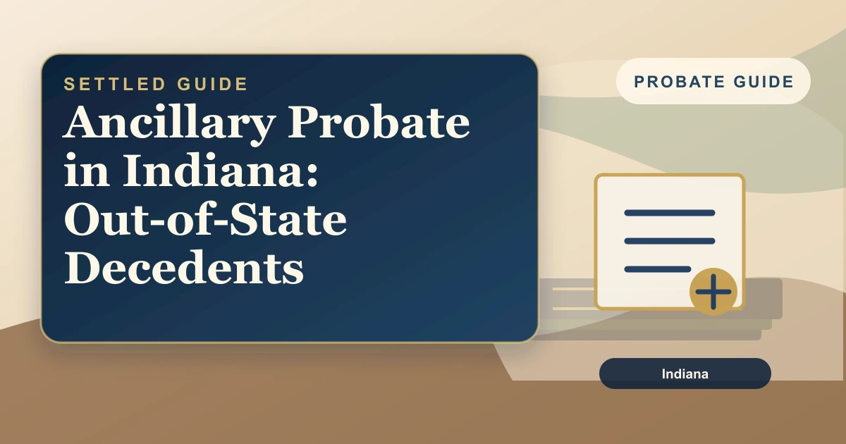 Ancillary Probate in Indiana: Out-of-State Decedents