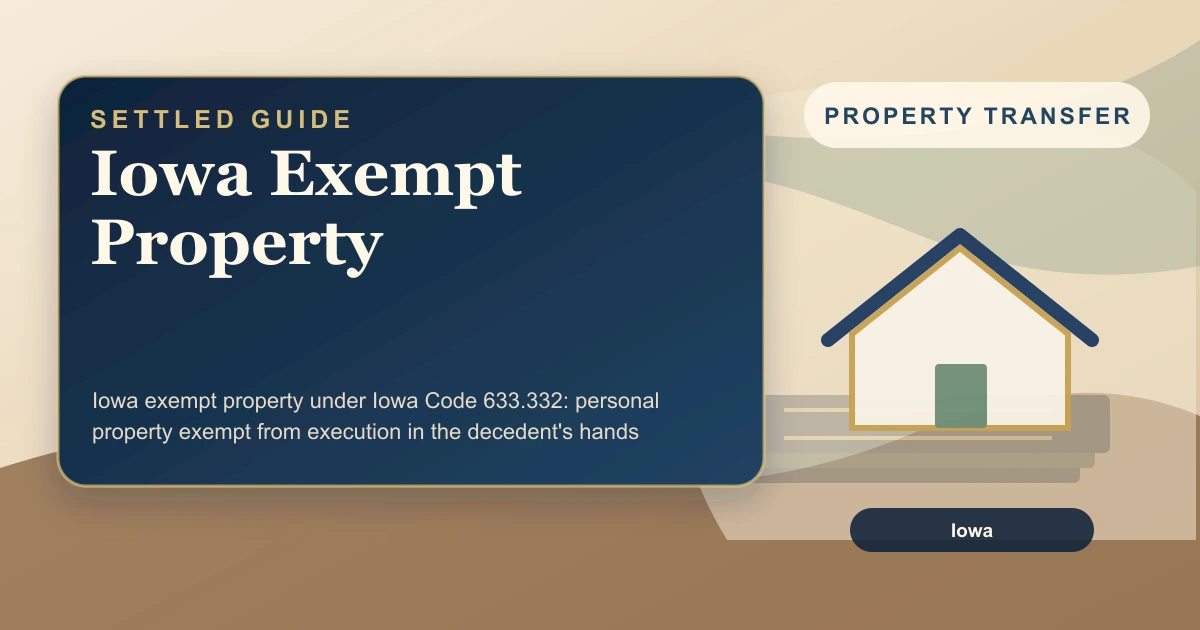 Iowa Exempt Property