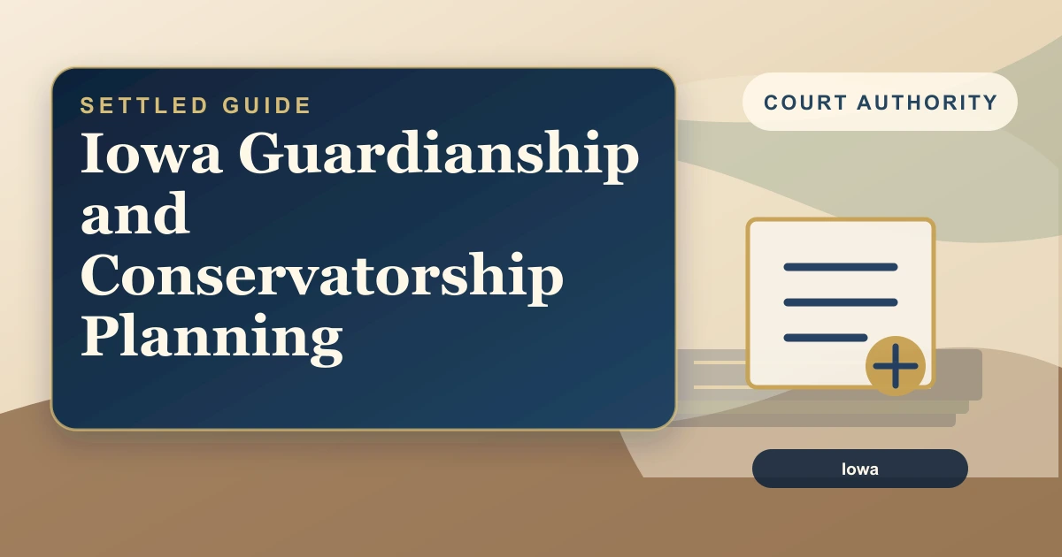 Iowa Guardianship and Conservatorship Planning