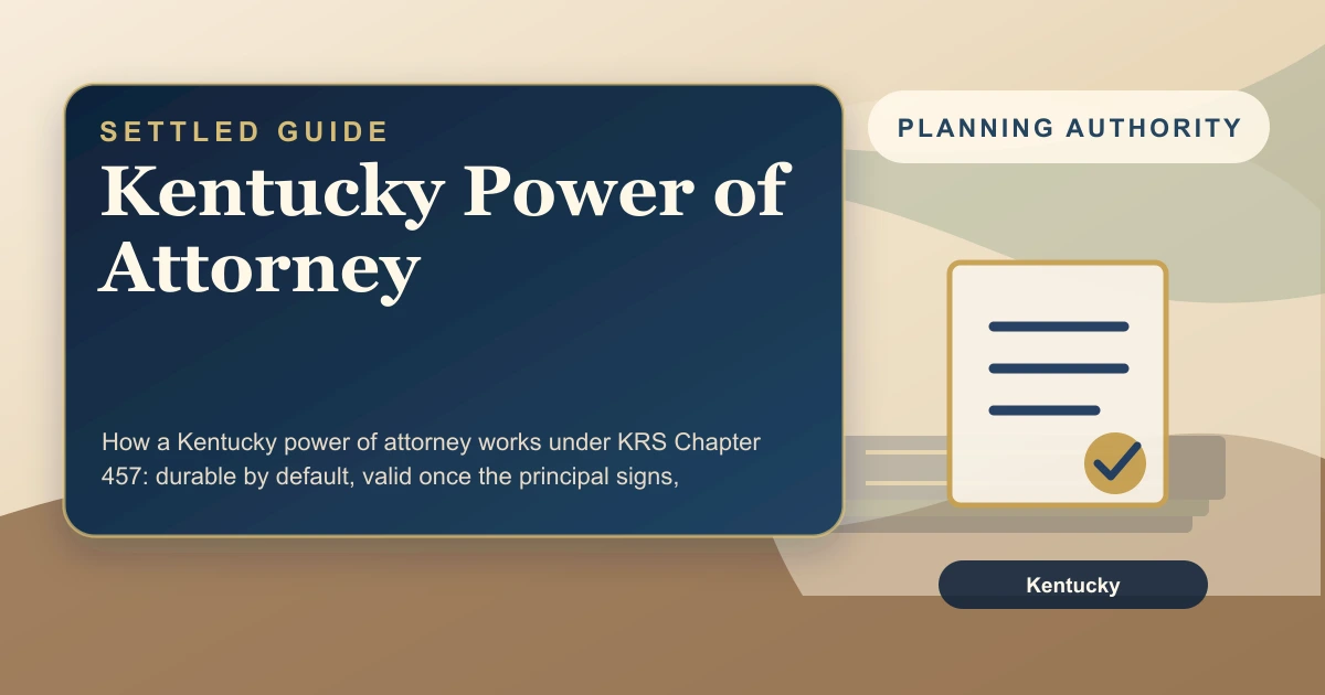 Kentucky Power of Attorney