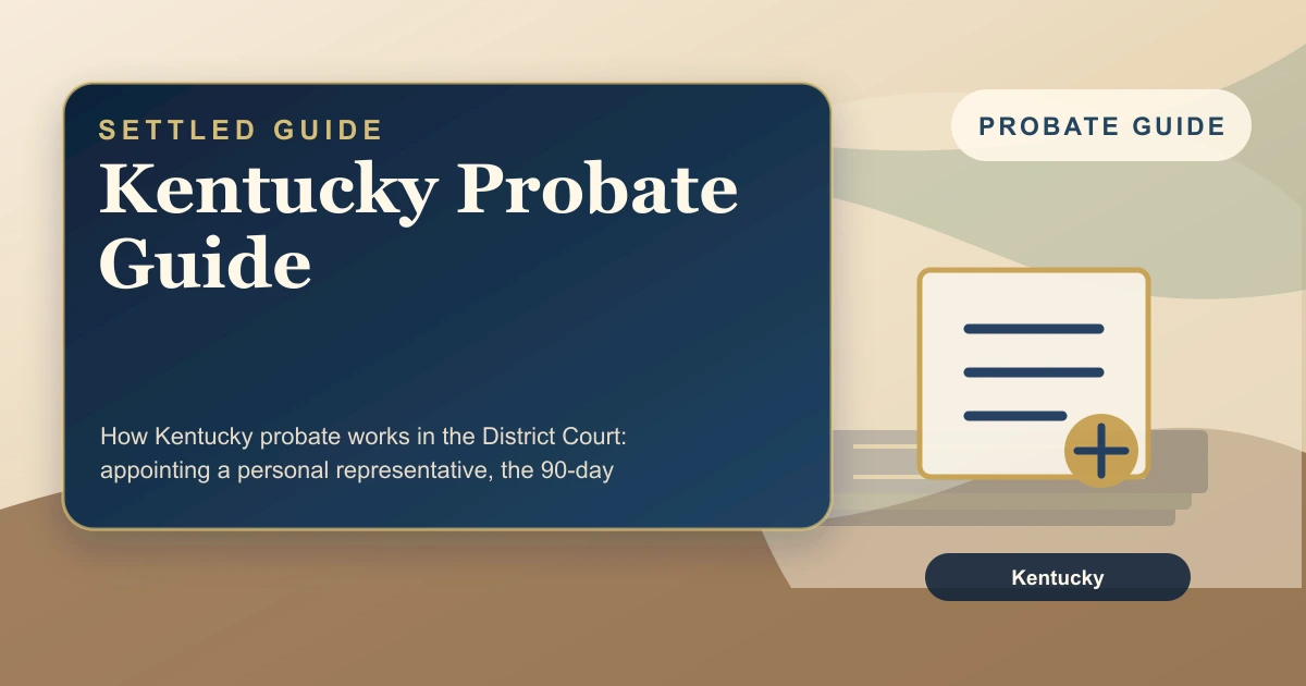 Kentucky Probate Guide
