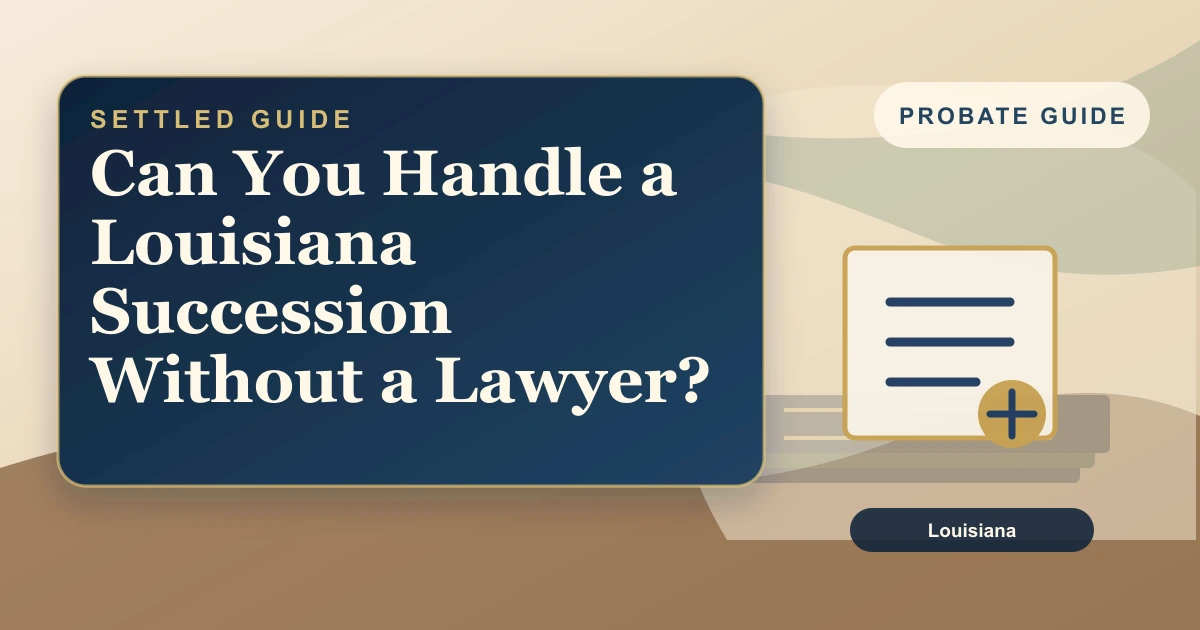 Can You Handle a Louisiana Succession Without a Lawyer?
