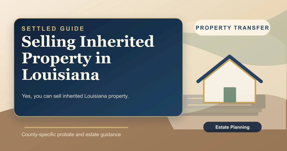 Selling Inherited Property in Louisiana