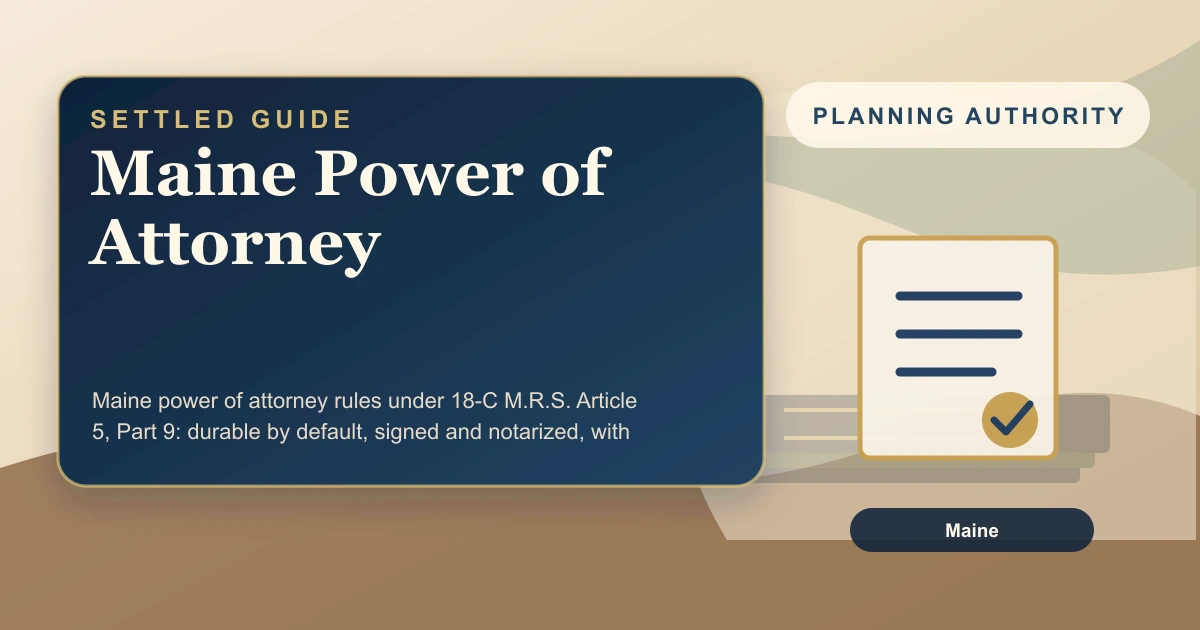Maine Power of Attorney