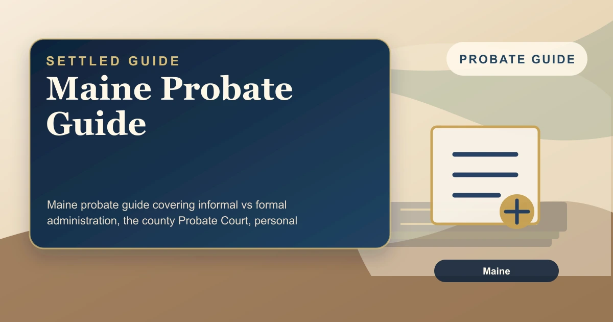 Maine Probate Guide