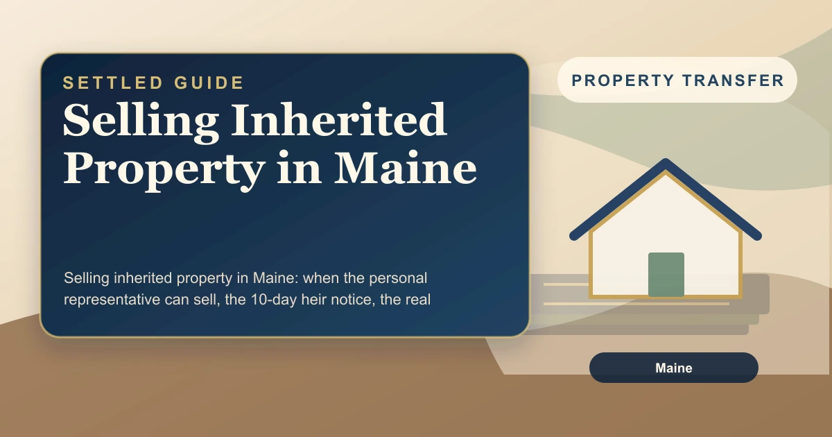 Selling Inherited Property in Maine