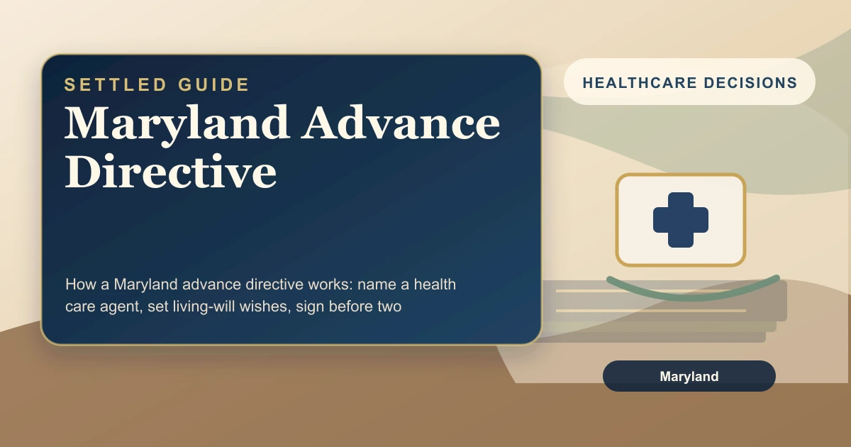Maryland Advance Directive