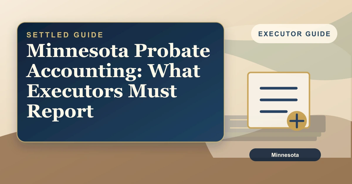 Minnesota Probate Accounting: What Executors Must Report