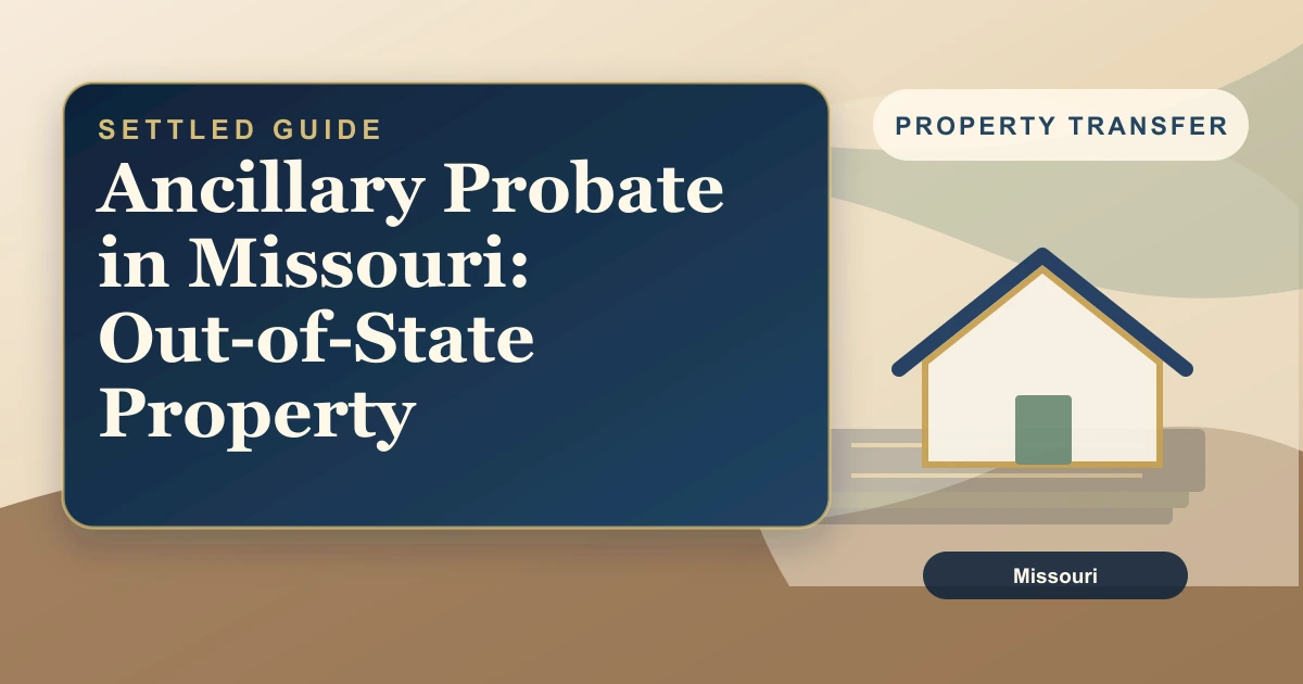 Ancillary Probate in Missouri: Out-of-State Property