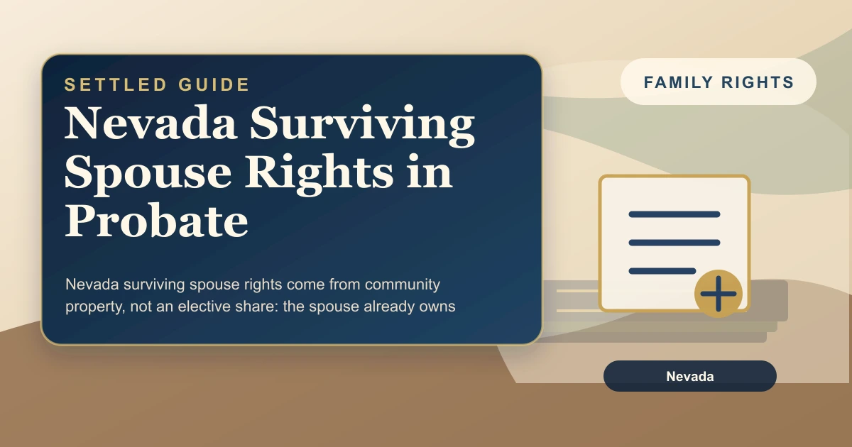 Nevada Surviving Spouse Rights in Probate