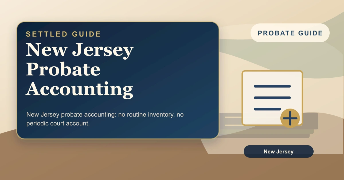 New Jersey Probate Accounting