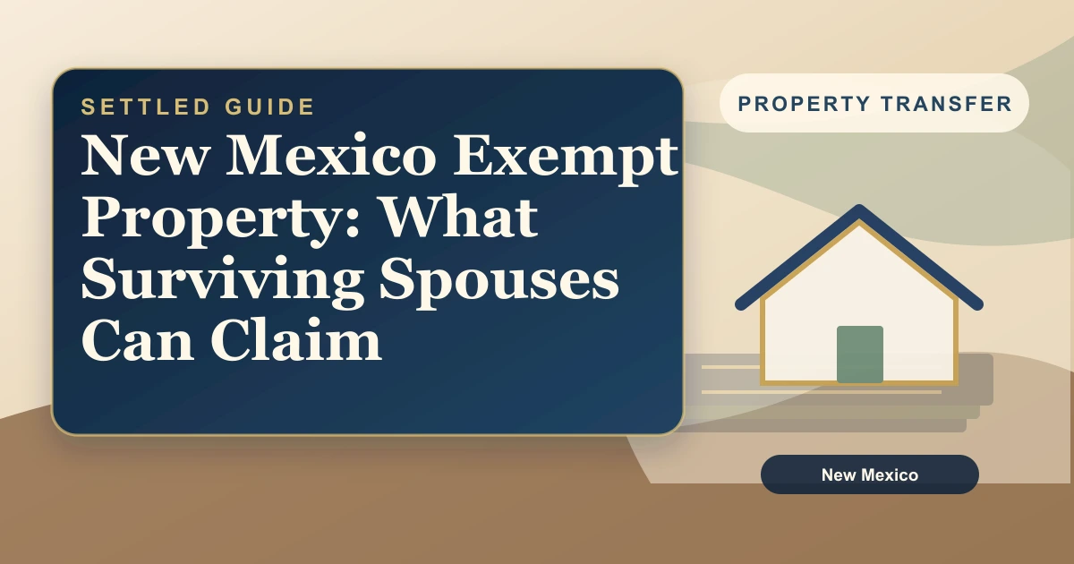 New Mexico Exempt Property: What Surviving Spouses Can Claim