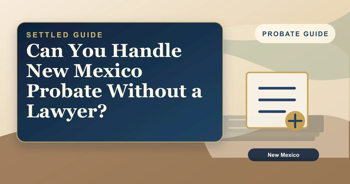 Can You Handle New Mexico Probate Without a Lawyer?