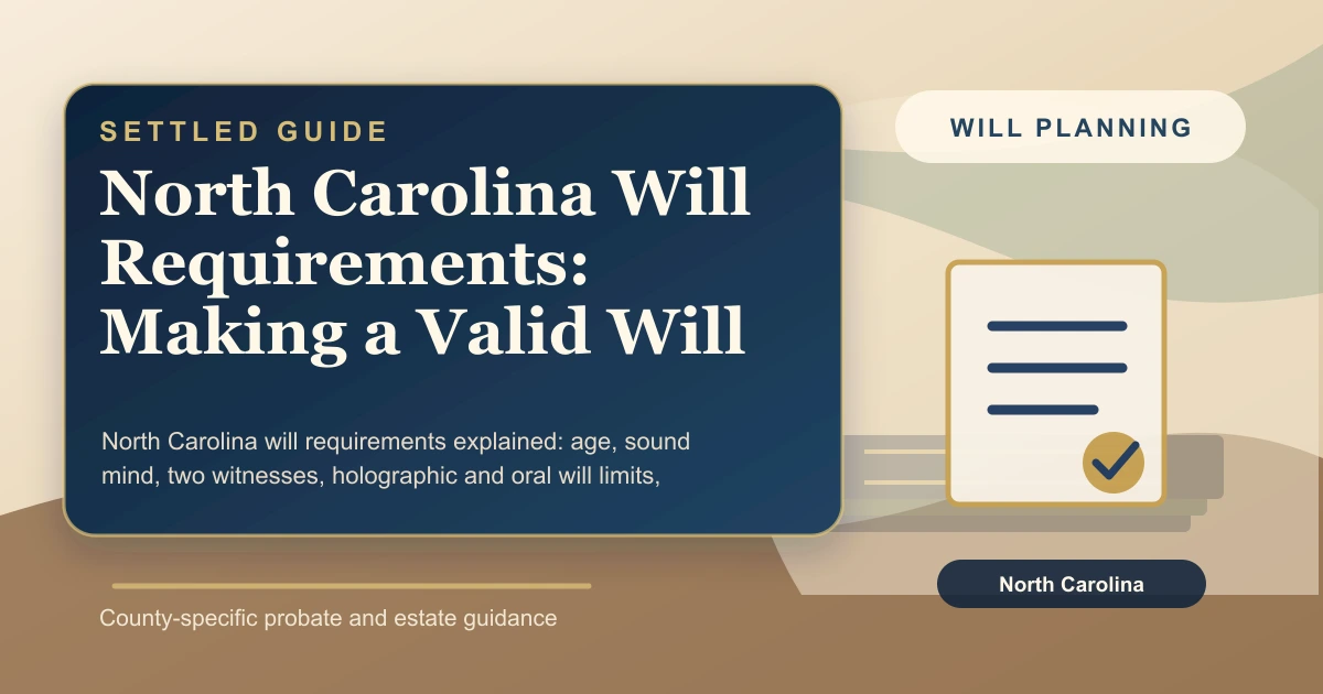 North Carolina Will Requirements: Making a Valid Will