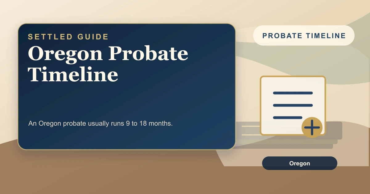 Oregon Probate Timeline