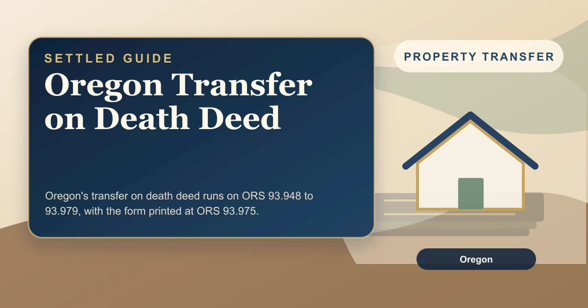Oregon Transfer on Death Deed