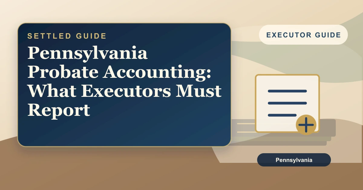 Pennsylvania Probate Accounting: What Executors Must Report