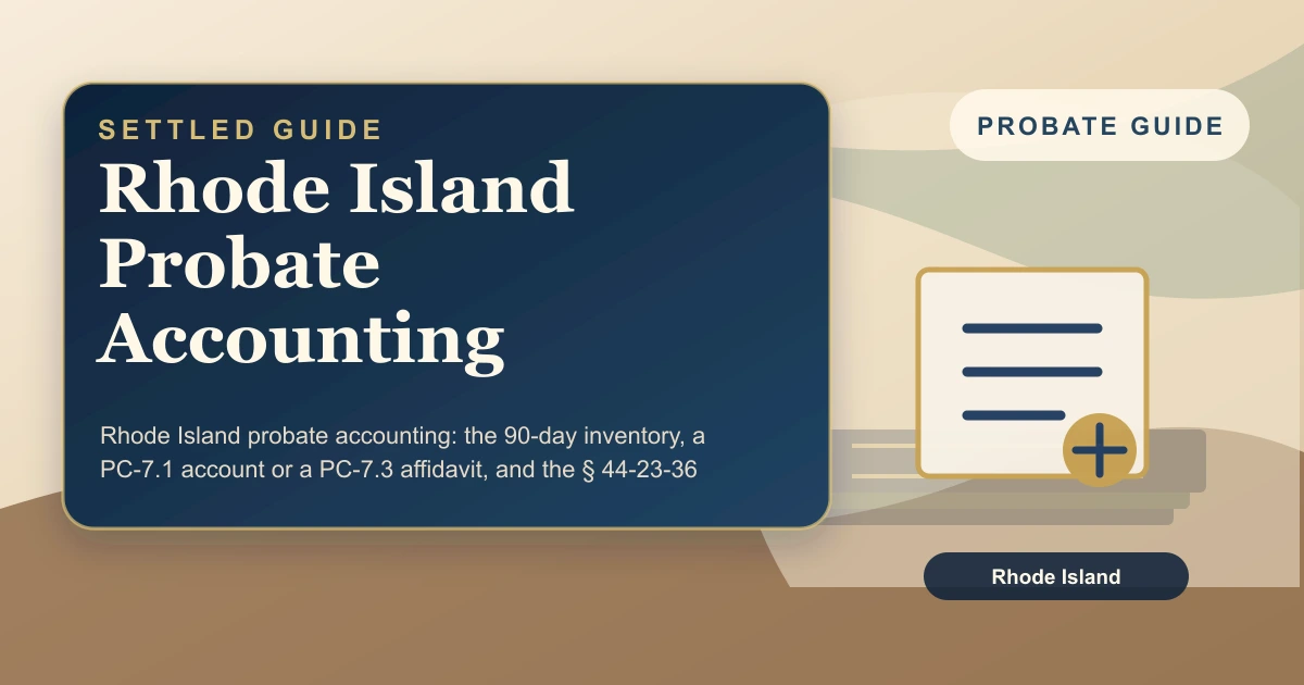 Rhode Island Probate Accounting