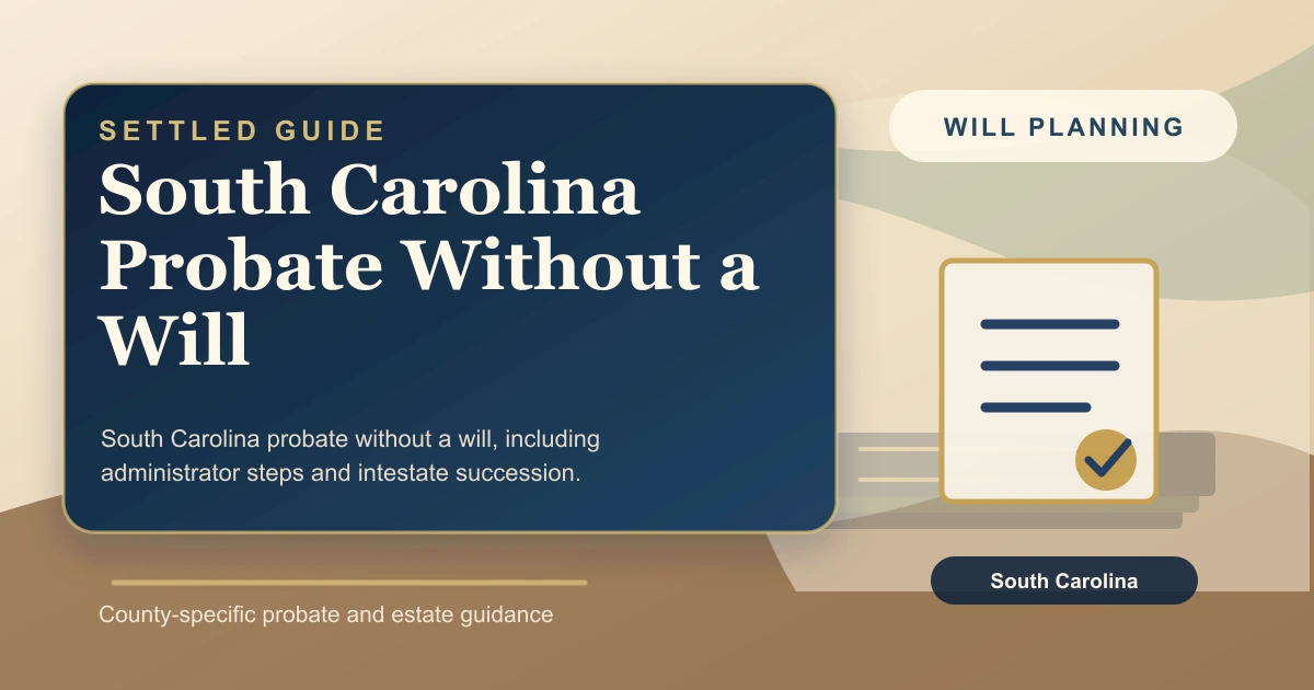 South Carolina Probate Without a Will