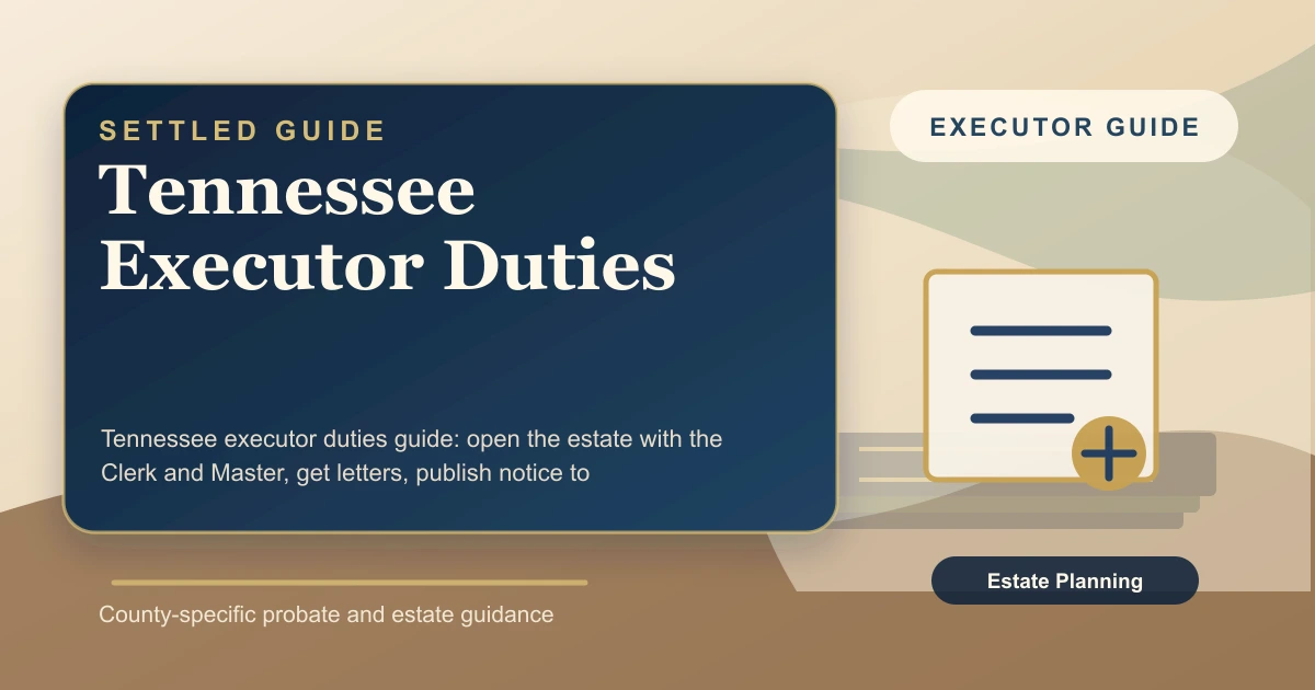 Tennessee Executor Duties