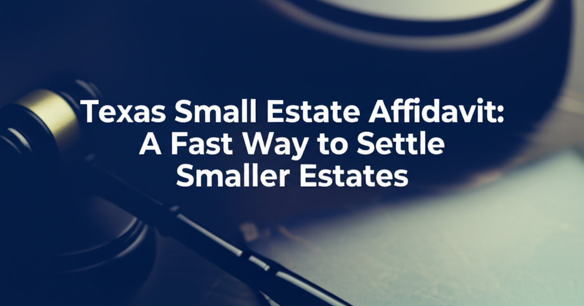 Texas Small Estate Affidavit