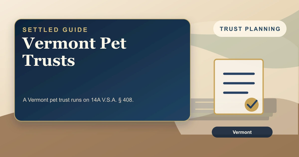 Vermont Pet Trusts