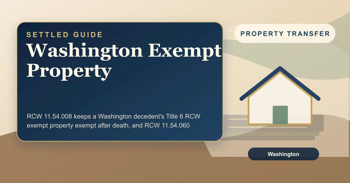 Washington Exempt Property