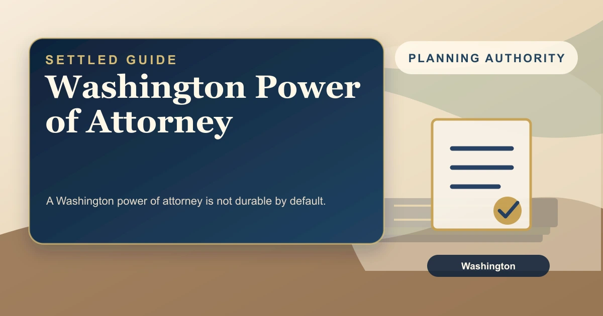 Washington Power of Attorney