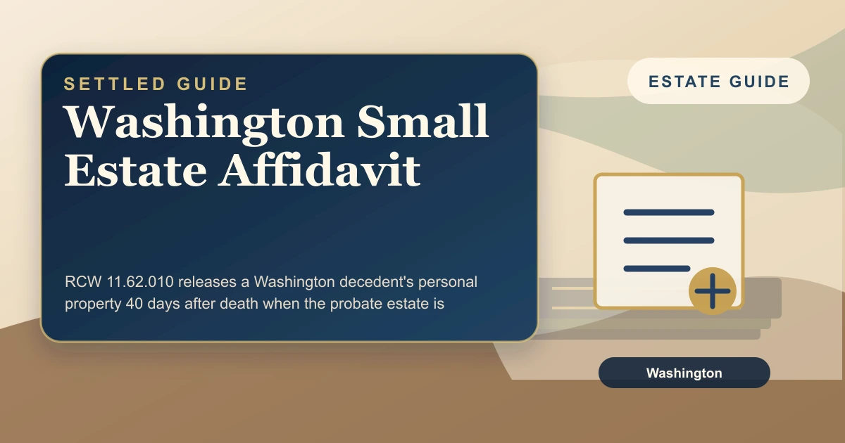 Washington Small Estate Affidavit