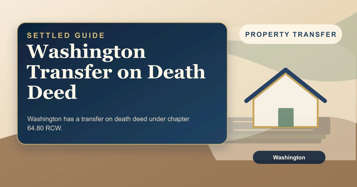 Washington Transfer on Death Deed