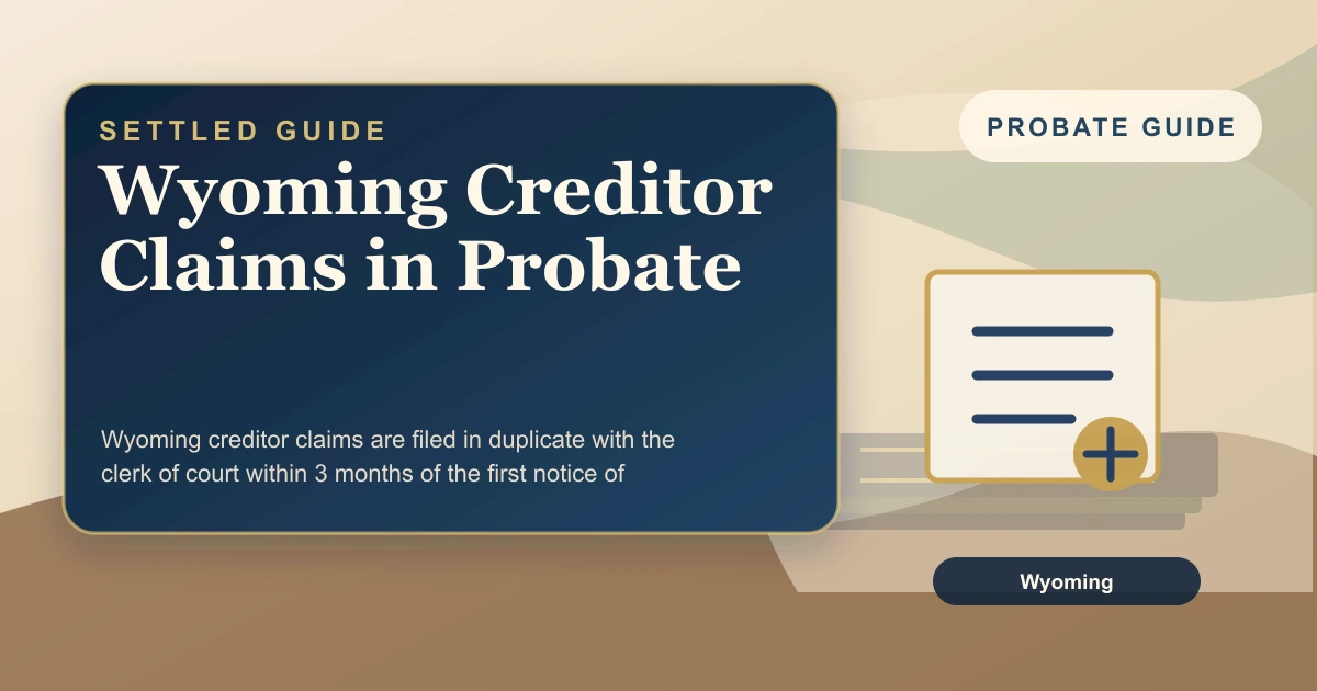 Wyoming Creditor Claims in Probate