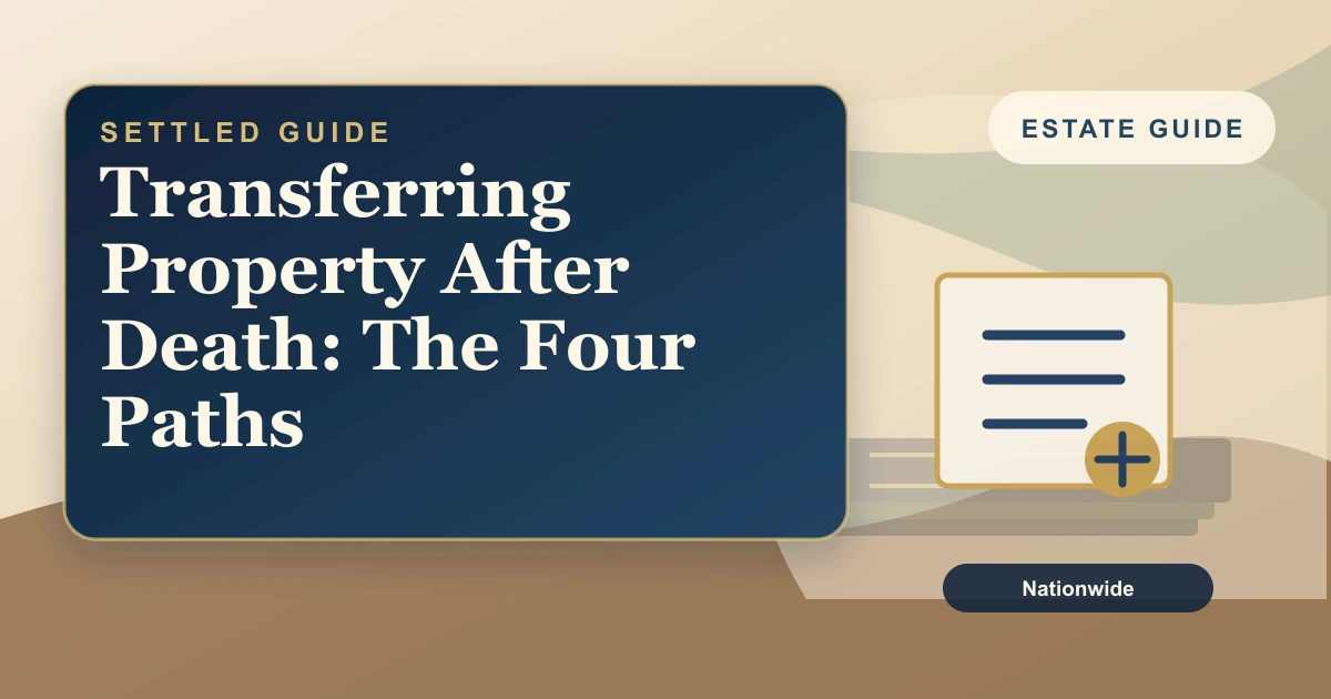Settled Estate cover: how to transfer property after someone dies