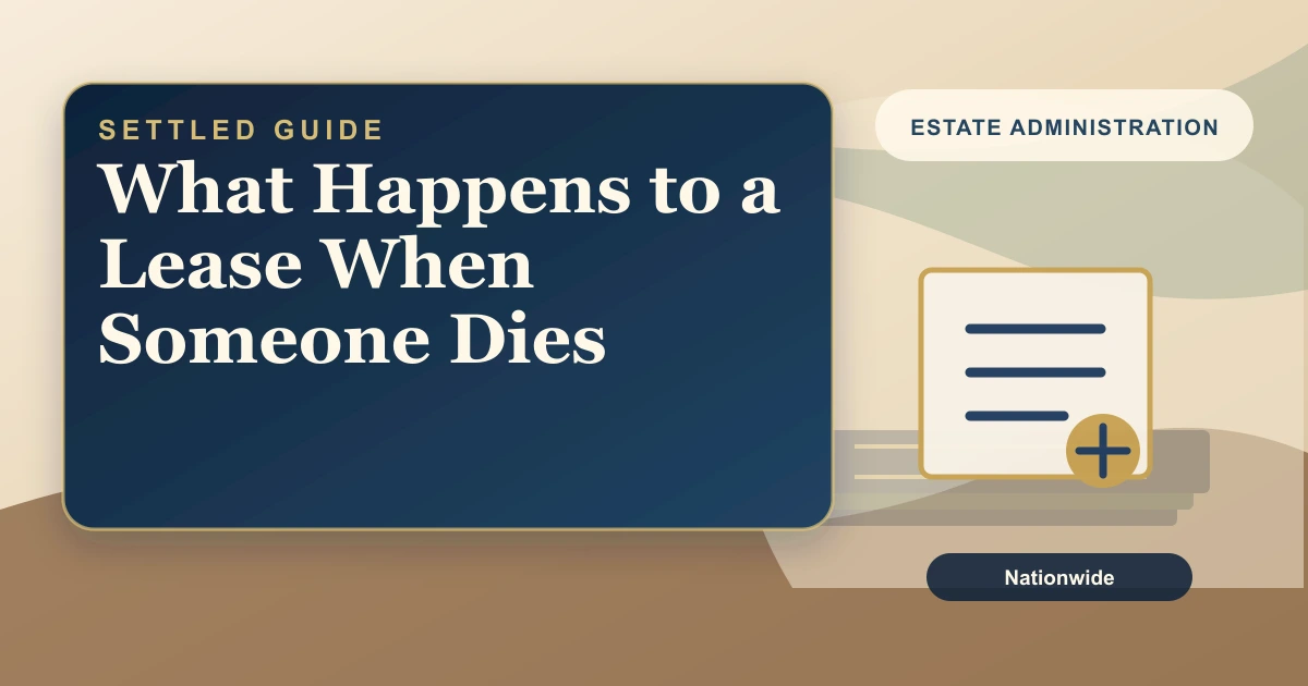 Settled Estate cover: what happens to a lease after a tenant dies